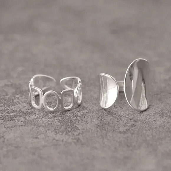 Minimalist 925 Sterling Silver Wrap Ring Geometric Ring Dainty Statement Ring - Picture 3 of 6